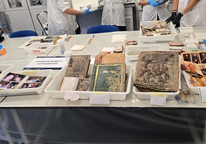 Fotografía de fotografías en mal estado